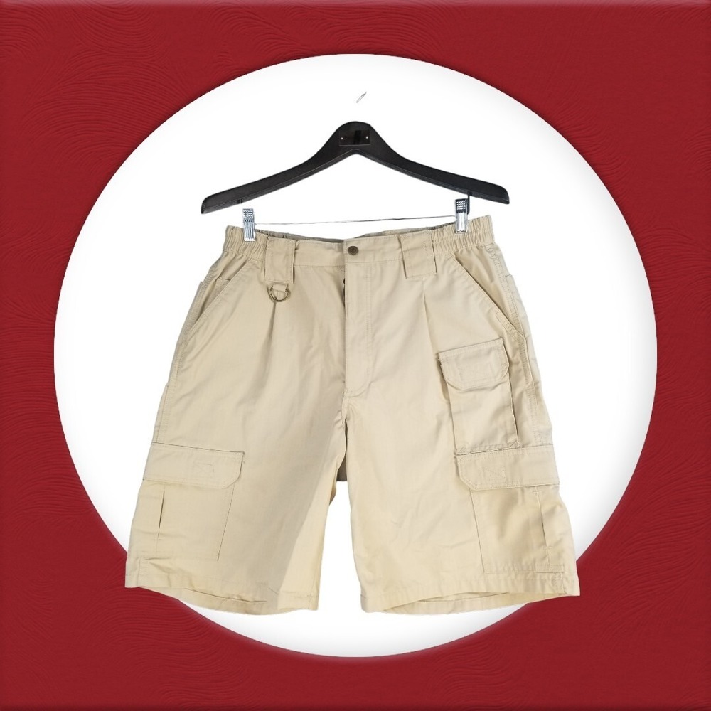 PROPPER TACTICAL CARGO SHORTS KHAKI, SIZE XL 36 Inseam 9 In.
